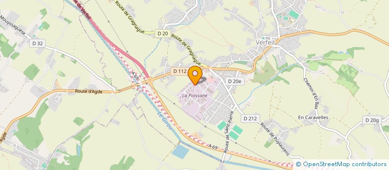 localisation de l'entreprise S.C.I. EMAU  VERFEIL