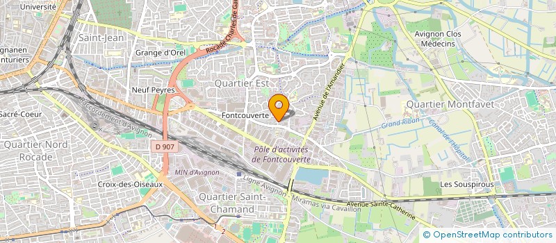 localisation de l'entreprise S.C.I. EMBM  AVIGNON