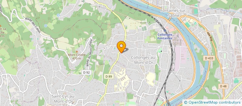 localisation de l'entreprise S.C.I EMG CO  COLLONGES-AU-MONT-D'OR