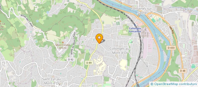 localisation de l'entreprise S.C.I EMG DRL L-III  COLLONGES-AU-MONT-D'OR