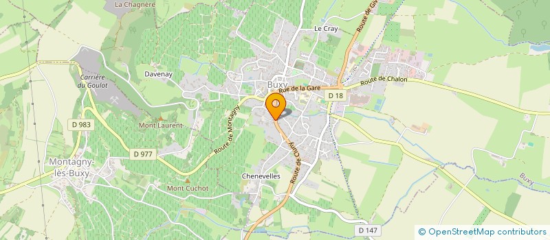 localisation de l'entreprise S.C.I EMPA  BUXY