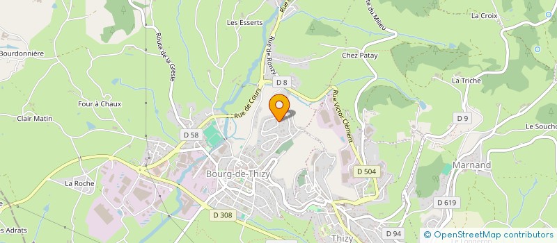 localisation de l'entreprise S.C.I. ENES  THIZY-LES-BOURGS