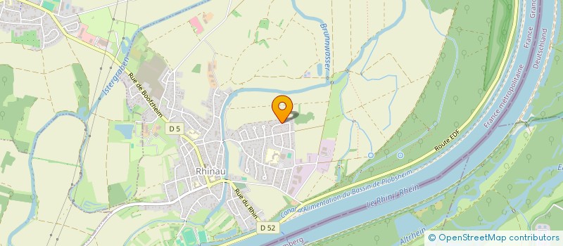 localisation de l'entreprise S.C.I. EP  RHINAU