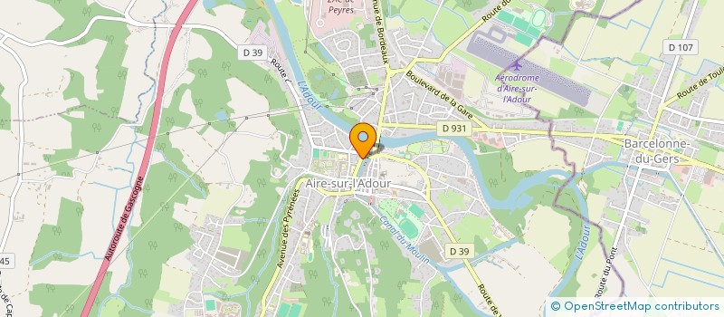 localisation de l'entreprise S.C.I. EPAULARD  AIRE-SUR-L'ADOUR