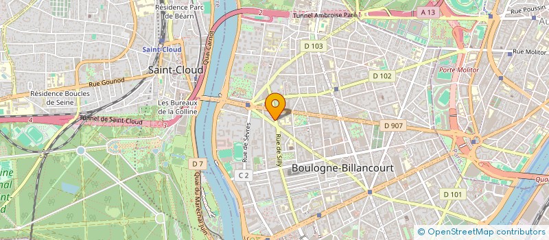 localisation de l'entreprise S.C.I. ESC 92 à BOULOGNE-BILLANCOURT