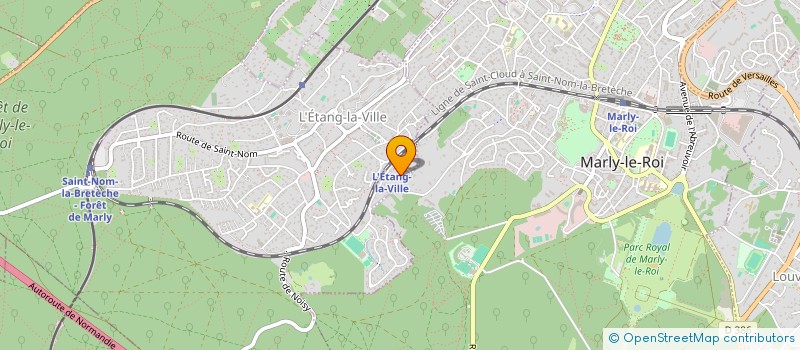 localisation de l'entreprise S.C.I ESCAPADE  L'ETANG-LA-VILLE