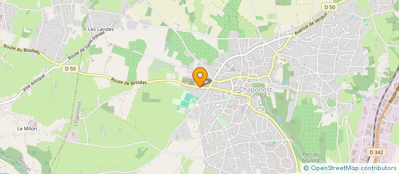 localisation de l'entreprise S.C.I. ETIO SANTE  CHAPONOST