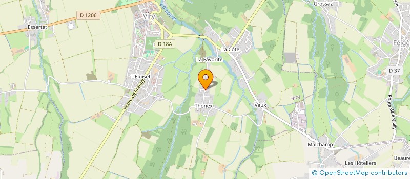 localisation de l'entreprise S.C.I ETOILE ARCHAMPS  VIRY