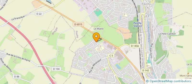 localisation de l'entreprise S.C.I. -EVANB  BARENTIN