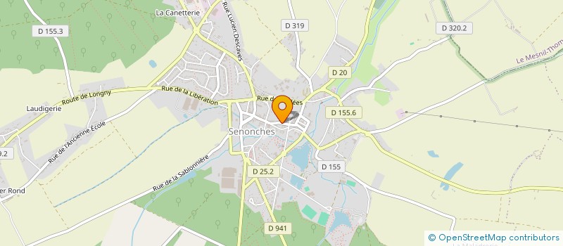 localisation de l'entreprise S.C.I. EVASION à SENONCHES