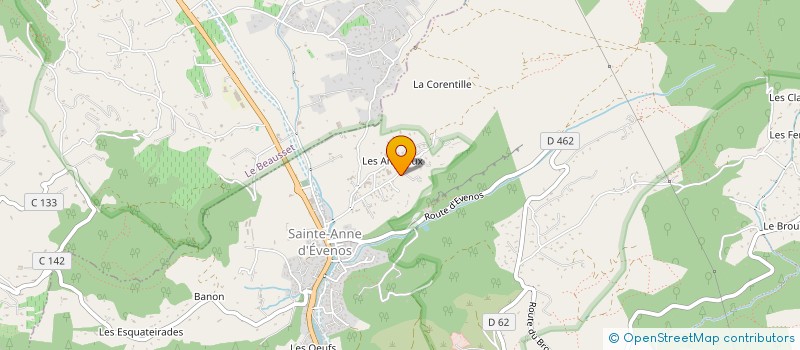 localisation de l'entreprise S.C.I. EVETUDY  EVENOS