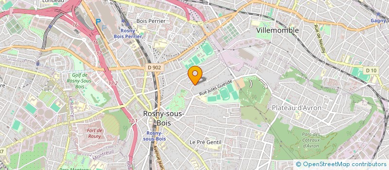 localisation de l'entreprise S.C.I. F CALVADOS à ROSNY-SOUS-BOIS