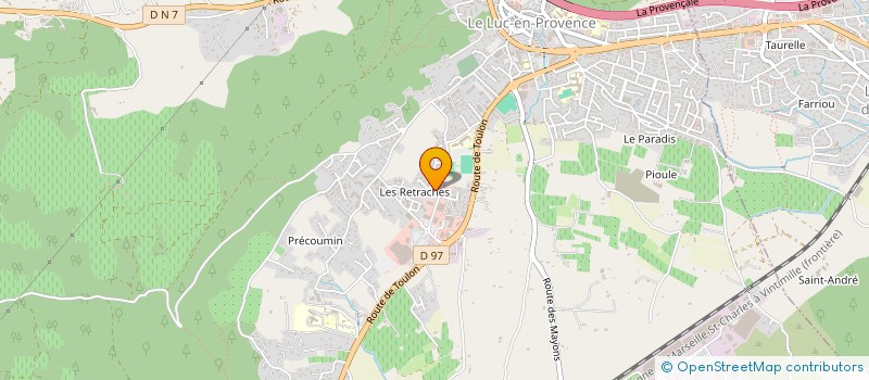 localisation de l'entreprise S.C.I F.L.I  LE LUC