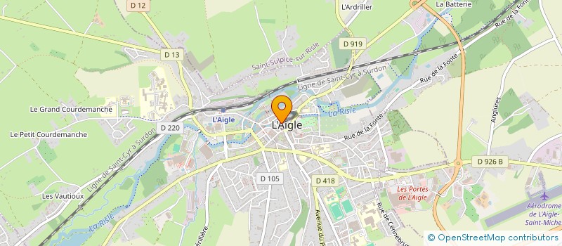 localisation de l'entreprise S.C.I. F.M.F. à L'AIGLE
