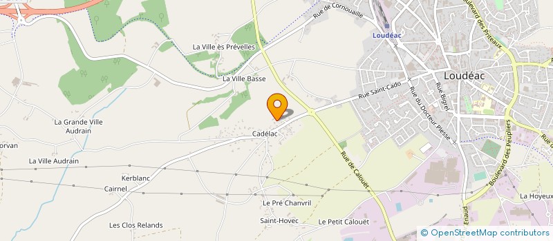 localisation de l'entreprise S.C.I.F.N.V à LOUDEAC