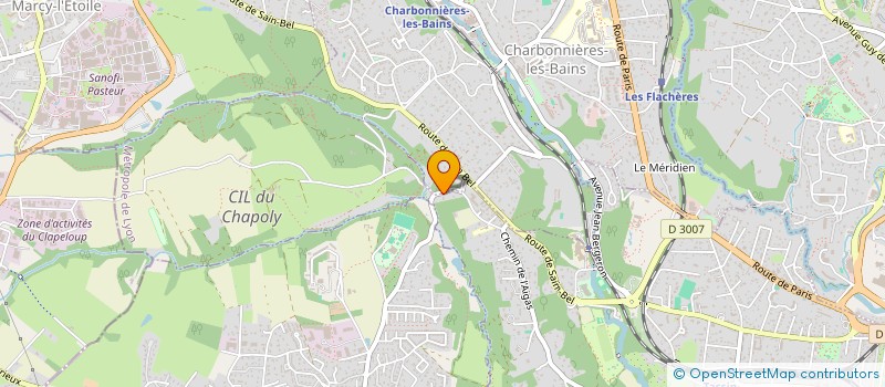 localisation de l'entreprise S.C.I. F.R.Y.  CHARBONNIERES-LES-BAINS