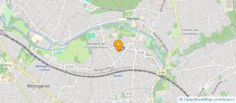 localisation de l'entreprise S.C.I. F.T.C.  YERRES