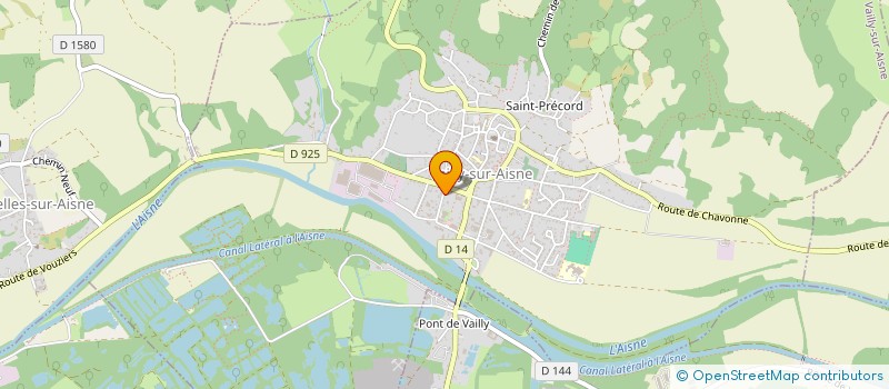 localisation de l'entreprise S.C.I F.T MULTI-INVESTISSEMENTS  VAILLY-SUR-AISNE