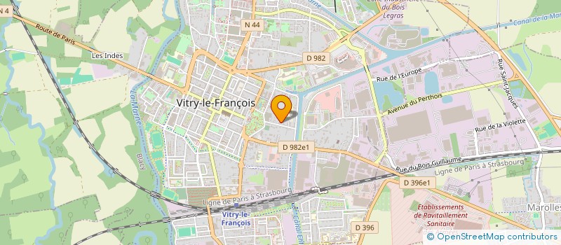 localisation de l'entreprise S.C.I. F2M à VITRY-LE-FRANCOIS