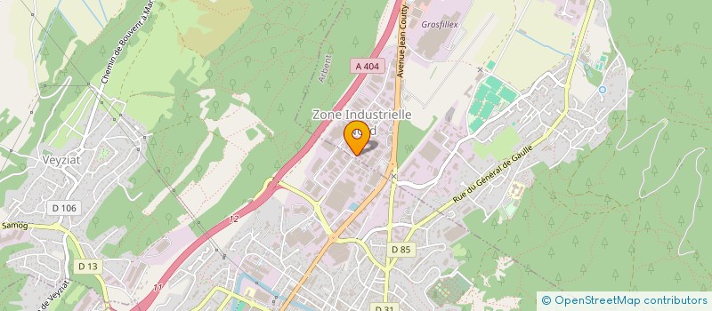 localisation de l'entreprise S.C.I. FABRO à OYONNAX