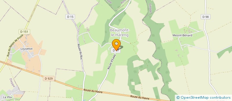 localisation de l'entreprise S.C.I FAICT  BEAUMONT-LE-HARENG