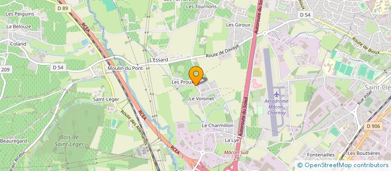 localisation de l'entreprise S.C.I. FAMILIALE BOUCOMONT à CHARNAY-LES-MACON