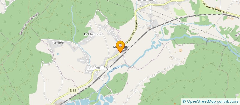 localisation de l'entreprise S.C.I FAMILIVAL  LES POULIERES