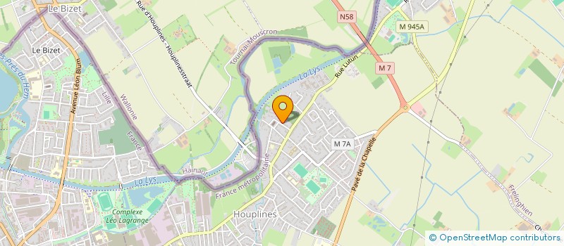 localisation de l'entreprise S.C.I. FANLAU  HOUPLINES