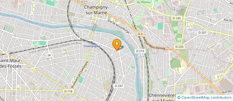 localisation de l'entreprise S.C.I. FANYE à SAINT-MAUR-DES-FOSSES