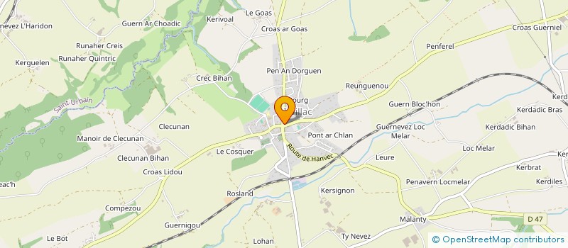 localisation de l'entreprise S.C.I. FAVIER-GARNIER  IRVILLAC