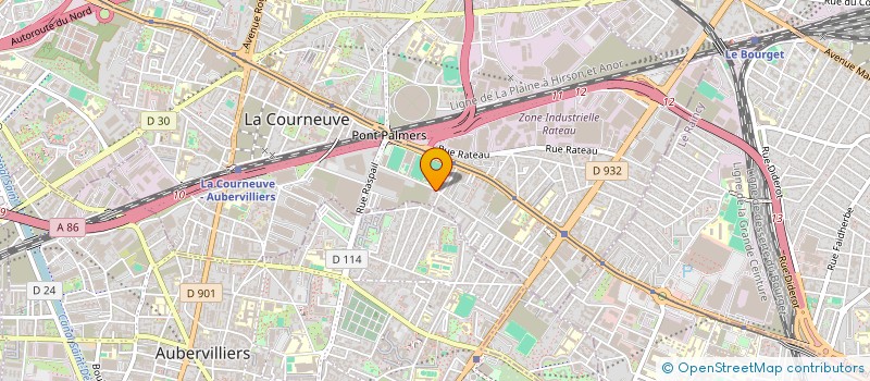 localisation de l'entreprise S.C.I FEEL à LA COURNEUVE