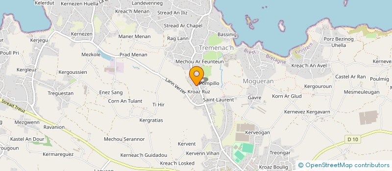 localisation de l'entreprise S.C.I. FIEULOU  PLOUGUERNEAU