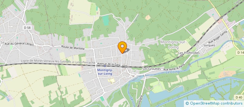 localisation de l'entreprise S.C.I. FLCD  MONTIGNY-SUR-LOING