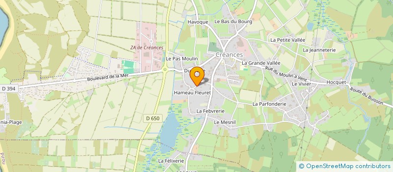 localisation de l'entreprise S.C.I. FLEURET à CREANCES