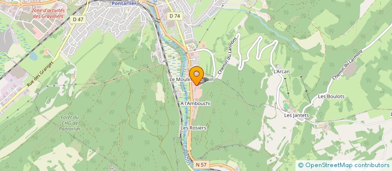 localisation de l'entreprise S.C.I. FLORENT DUFFAIT  LA CLUSE-ET-MIJOUX