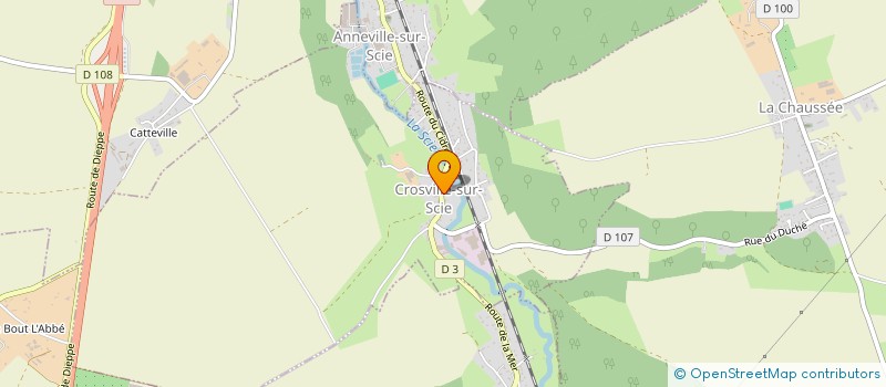 localisation de l'entreprise S.C.I FMAD  CROSVILLE-SUR-SCIE