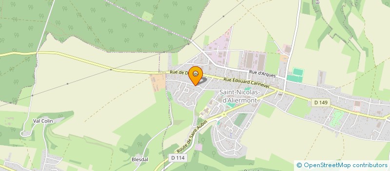 localisation de l'entreprise S.C.I FOLLIN MAF  SAINT-NICOLAS-D'ALIERMONT