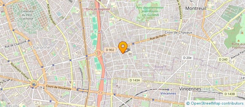 localisation de l'entreprise S.C.I. FONCIERE LAVOISIER à MONTREUIL