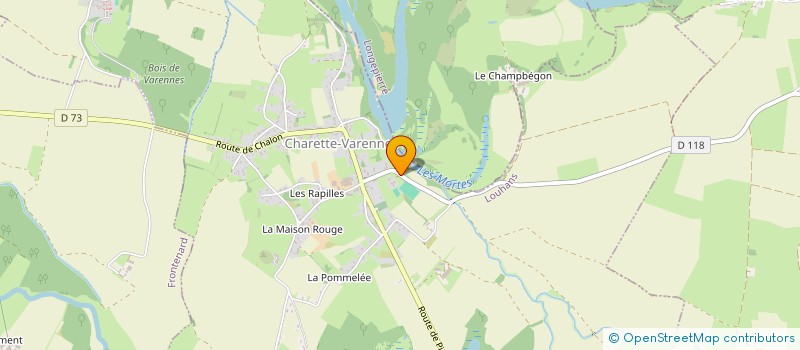 localisation de l'entreprise S.C.I. FONTAINES  CHARETTE-VARENNES