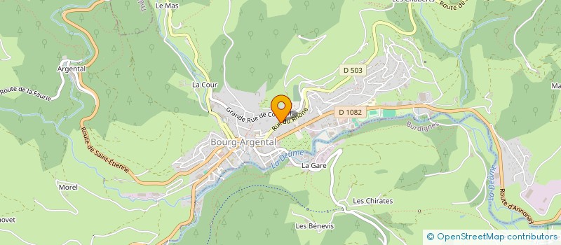 localisation de l'entreprise S.C.I. FONTCASTEL  BOURG-ARGENTAL