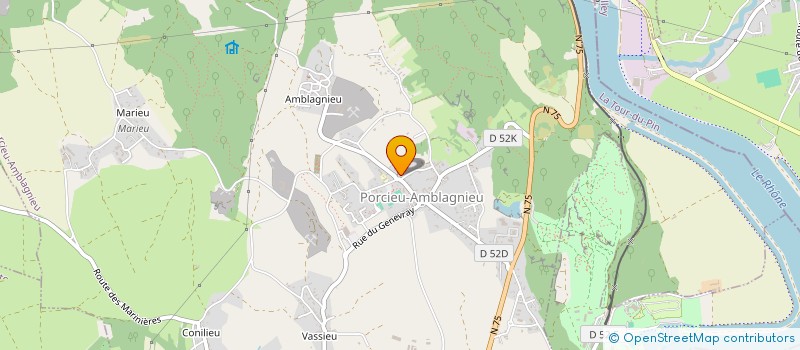 localisation de l'entreprise S C I FRAMAN  PORCIEU-AMBLAGNIEU