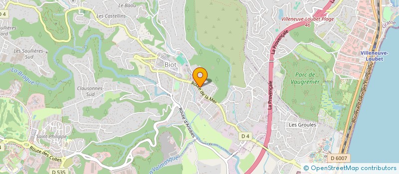 localisation de l'entreprise S.C.I. FRANMOND  BIOT