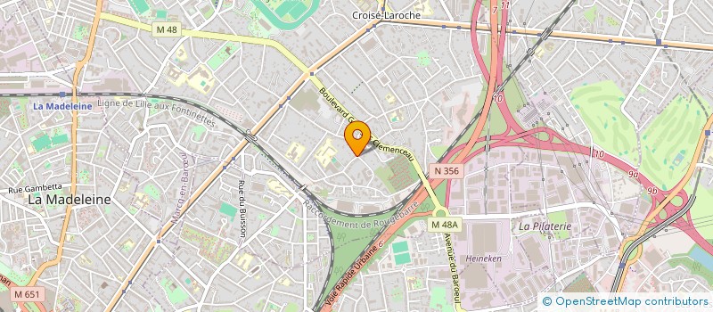 localisation de l'entreprise S.C.I. FRBG à MARCQ-EN-BARŒUL