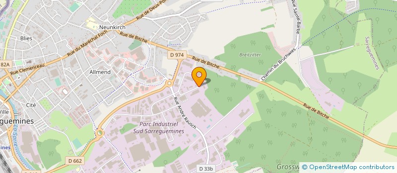 localisation de l'entreprise S.C.I. FRERES REMY à SARREGUEMINES