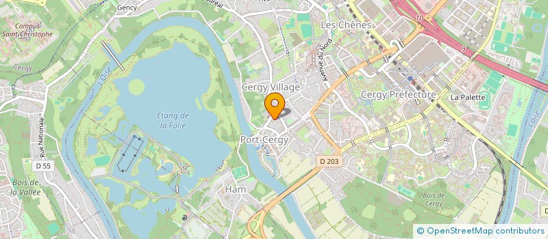 localisation de l'entreprise S.C.I G'G HOME  CERGY