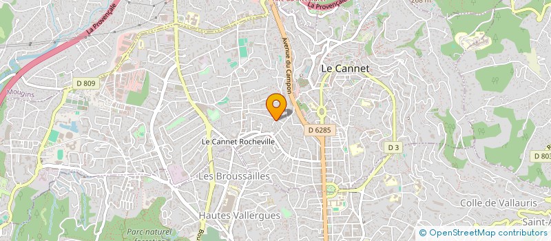 localisation de l'entreprise S.C.I. G.L.A.E. à LE CANNET