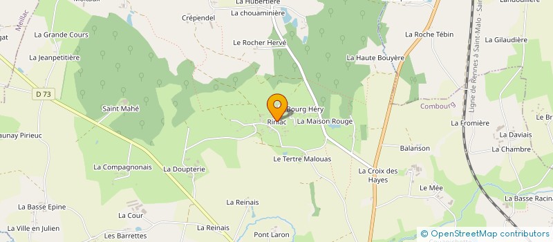 localisation de l'entreprise S.C.I. G.L IMMO  COMBOURG