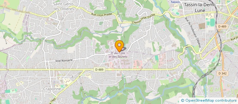 localisation de l'entreprise S.C.I. G.M.A. FRERES  CRAPONNE