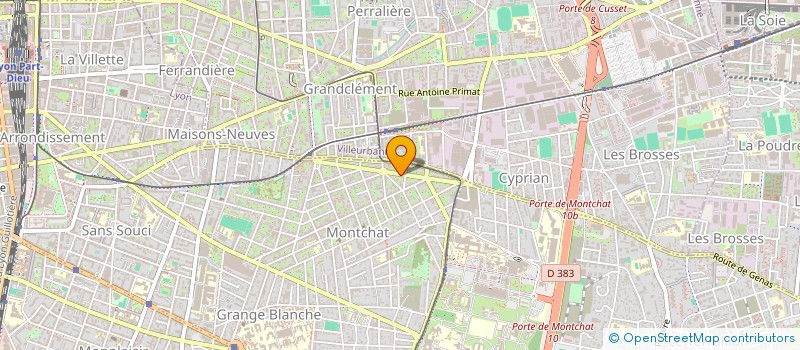 localisation de l'entreprise S.C.I G.R. 171  LYON