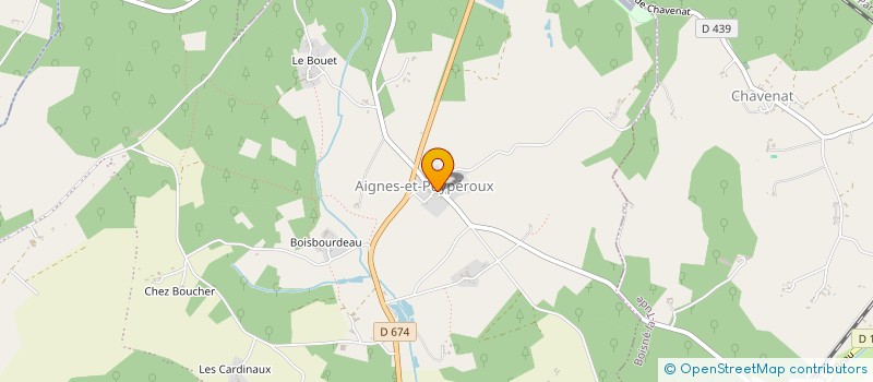 localisation de l'entreprise S.C.I G.S.P. à COURGEAC